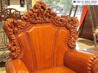 bộ bàn ghế hoàng gia tựa dày 10cm