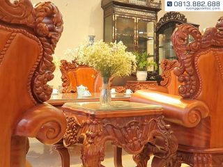 Đôn kẹp bộ bàn ghế hoàng gia