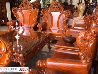 Tựa ghế dày 12 phân đục lá tây tinh xảo