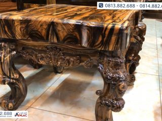bộ bàn ghế hoàng gia gỗ mun