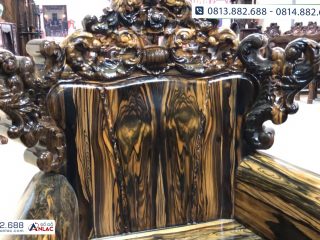 bộ bàn ghế hoàng gia gỗ mun