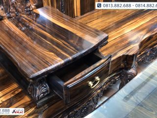 bộ bàn ghế hoàng gia gỗ mun