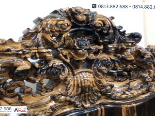 đỉnh chương bộ bàn ghế Hoàng Gia gỗ Mun Hoa Lào