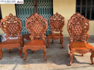 Ghế Ăn Louis Hoàng Gia mẫu vip