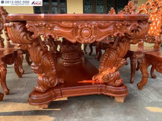 bàn ghế ăn hoàng gia Louis