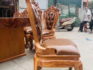 mẫu ghế louis lưng cao có tay