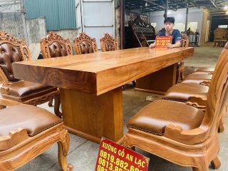 chân bàn nguyên khối dày 10p