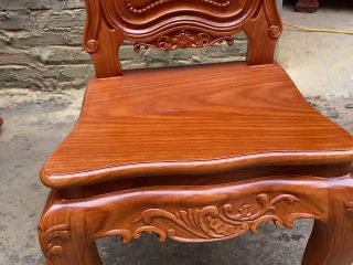 mặt ngồi ván tràn gỗ gõ đỏ