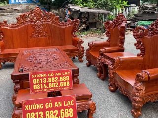 Mẫu bàn ghế hoàng gia louis tân cổ điển gỗ hương đá chân 18 tay 22 siêu vip ( Anh Việt - Gia Lâm) 17 đoản dài louis gỗ hương đá