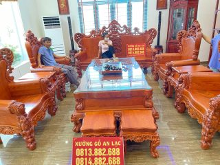 bàn ghế louis nguyên khối siêu vip