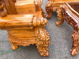 ban ghe louis hoang gia nguyen khoi khung chan 24 go go do pachy 11