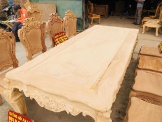 bàn ăn gỗ gõ đỏ