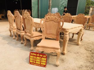 mẫu bàn ghế ăn hoàng gia