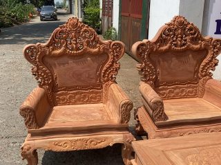 bàn ghế phòng khách gỗ tự nhiên