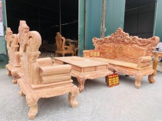 Bộ bàn ghế louis hoàng gia 6 món gỗ hương đá cao cấp (Anh Hoài, Hà Tĩnh) 15 Bộ bàn ghế hoàng gia 6 món