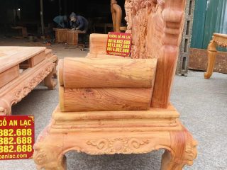 Bộ bàn ghế louis hoàng gia 6 món gỗ hương đá cao cấp (Anh Hoài, Hà Tĩnh) 22 ghế ngồi louis hoàng gia