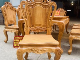 mặt chính diện của mẫu ghế louis