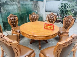 bộ bàn ăn 8 ghế cao cấp
