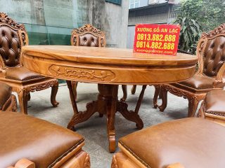 Yếm bàn chạm hoa lá tây