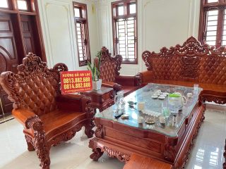 bàn ghế louis hoa lá tây