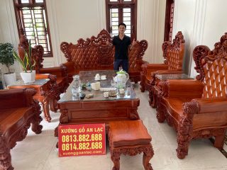 bàn ghế louis vách trám