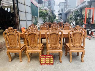 bàn ăn louis hoàng gia hàng vip