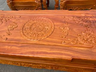 bàn trà chữ nhật mặt đục hoa lá tây