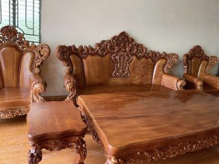 bàn ghế louis hoàng gia tân cổ điển