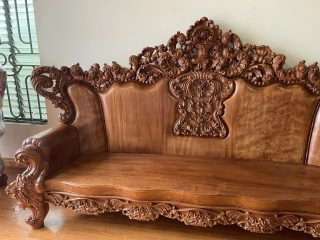 đoản dài nguyên khối gỗ gõ đỏ