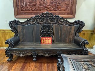 đoản dài louis nguyên khối gỗ mun Lào