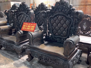 bộ bàn ghế louis 3 ghế đơn