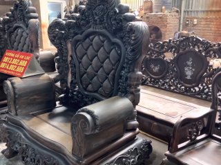 vách ghế đục full họa tiết thiết kế cong ôm tinh tế