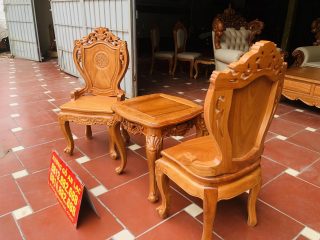 bộ bàn trà louis hoàng gia