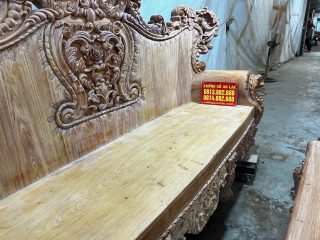 Bộ bàn ghế louis hoàng gia nguyên khối chân 18 6 món gỗ hương đá hoàn thiện mộc (Anh Khôi, Thái Nguyên) 29 mẫu đoản louis nguyên khối