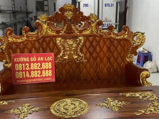 mẫu bàn ghế louis hoàng gia gỗ gõ đỏ