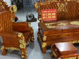 ghế đơn louis vai cong