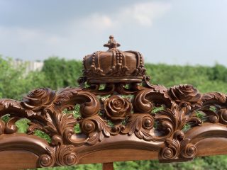 Hàng mộc khung bộ ghế hoàng gia King gỗ gõ bọc đệm 6 món (Anh Bách, Hải Phòng) 42 đỉnh chương ghế đơn louis hoàng gia king