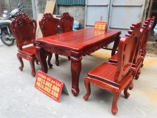 mẫu bàn ăn louis hoàng gia