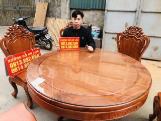 bàn ăn tròn đường kính 1m17