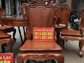 ghế louis gỗ gõ đỏ