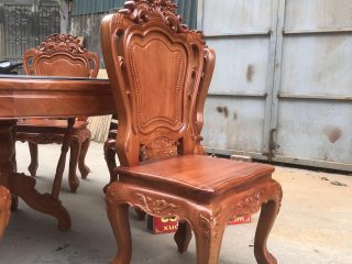 ghế louis hoa lá tây