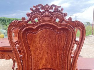 ghế louis hoa lá tây