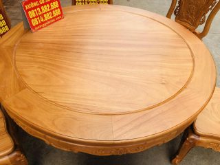 bàn ăn tròn đường kính 1m37