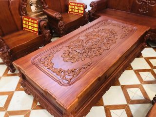 bàn trà louis chữ nhật