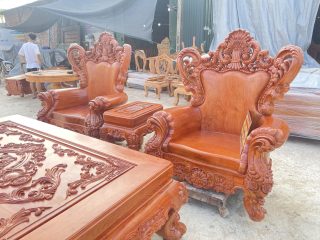 mẫu ghế đơn louis hoàng gia