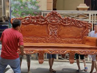 Mẫu bàn ghế louis hoàng gia 6 món gỗ hương đá hàng đục tay (Anh Ninh, Hà Nam) 14 đoản dài louis hoàng gia
