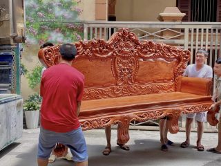 Mẫu bàn ghế louis hoàng gia 6 món gỗ hương đá hàng đục tay (Anh Ninh, Hà Nam) 15 mẫu đoản louis tân cổ điển