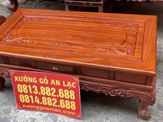Mẫu bàn ghế Louis hoàng gia chân 12 gỗ hương đá Vip (Chú Bắc, Thái Bình) 15 bàn trà louis hoàng gia