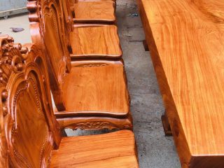 bộ bàn ăn 12 ghế hoàng gia