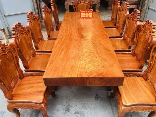 mẫu bàn ghế ăn louis hoàng gia